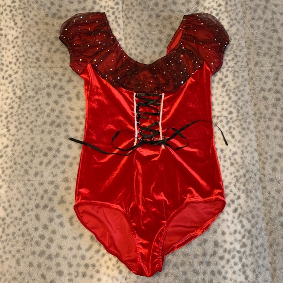 Very full tulle tutu with velour bodysuit. - Picture 2 of 13